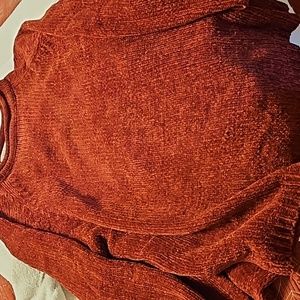 Ladies XL wine color channel sweater. Soft feel.near perfect..dont remember wear